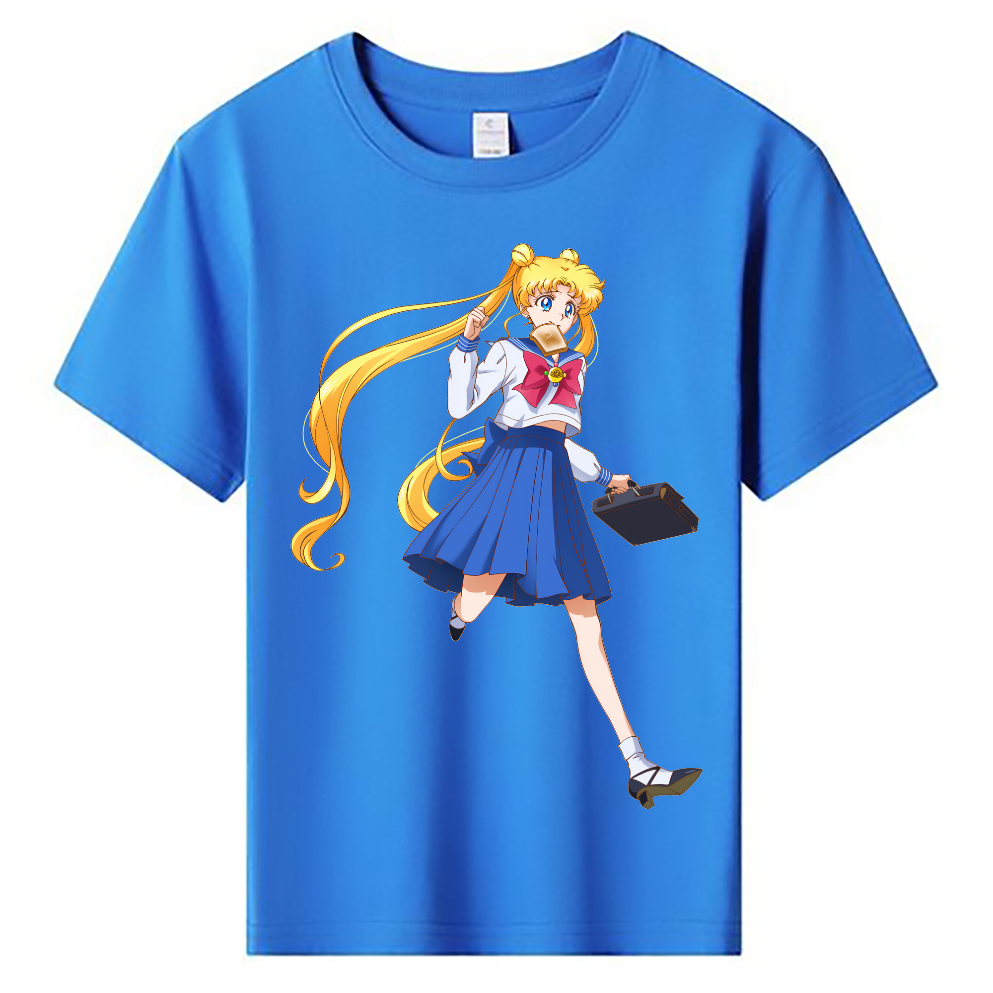 （画像用） 美少女戦士セーラームーン 愛野 美奈子 あいの みなこ Sailor Moon Aino Minako 綿100％キッズTシャツ（フロントプリント）